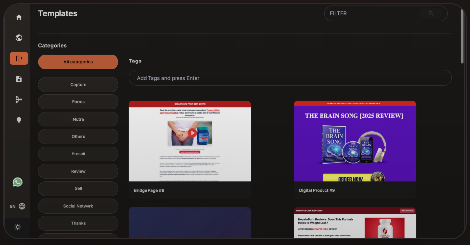 Templates por Nicho